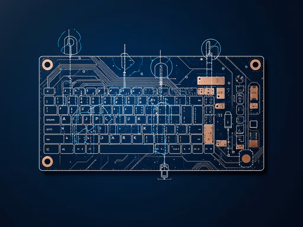 wireless_keyboard_pcb_layout_showing_antenna_placement_and_shielding_techniques
