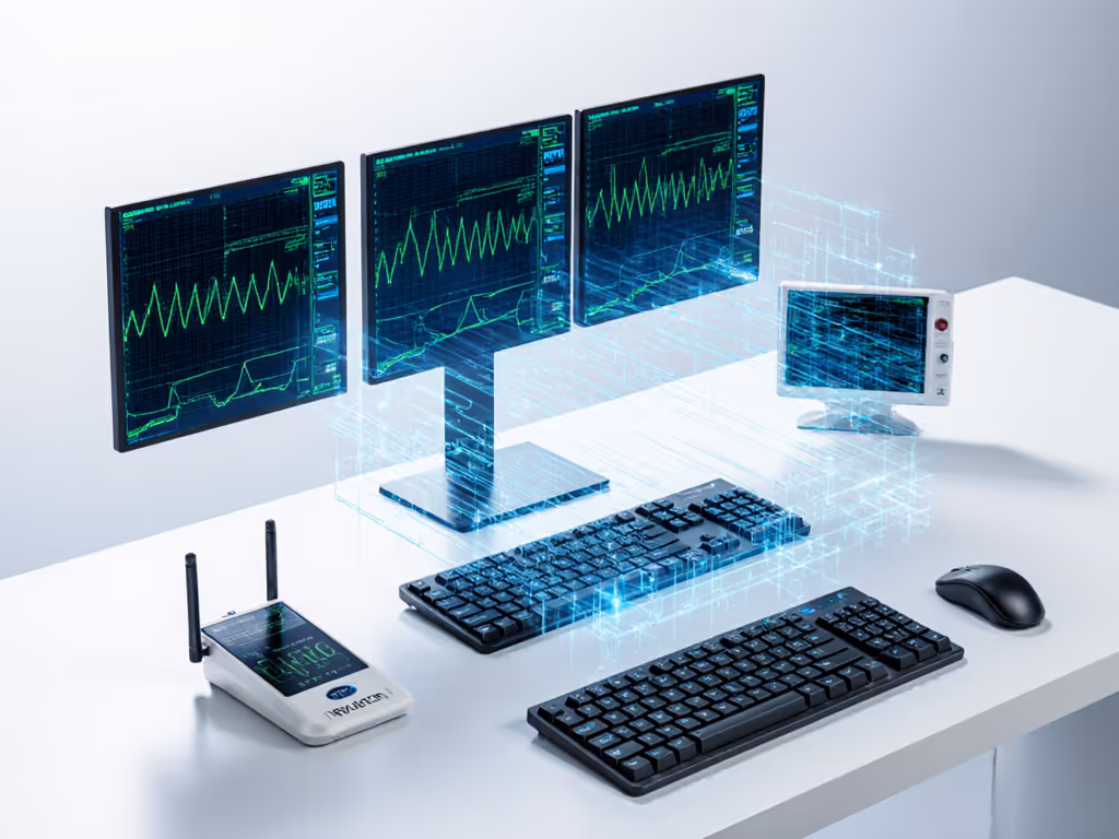 wireless latency testing setup