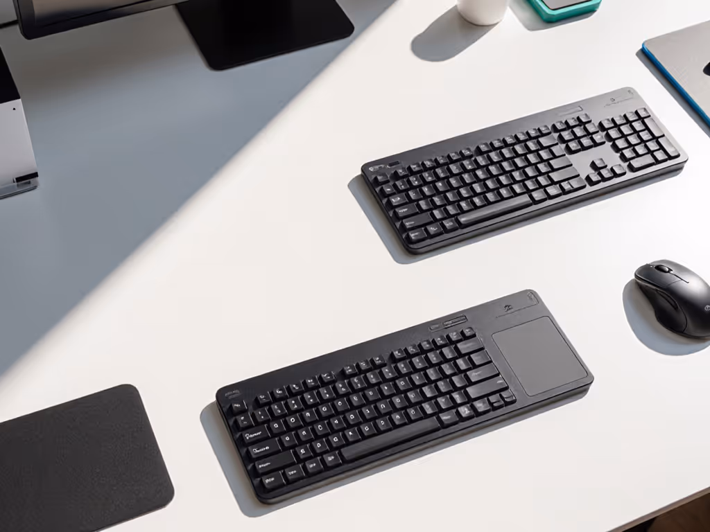 comparison_of_wireless_keyboards_with_touchpads_on_clean_desk